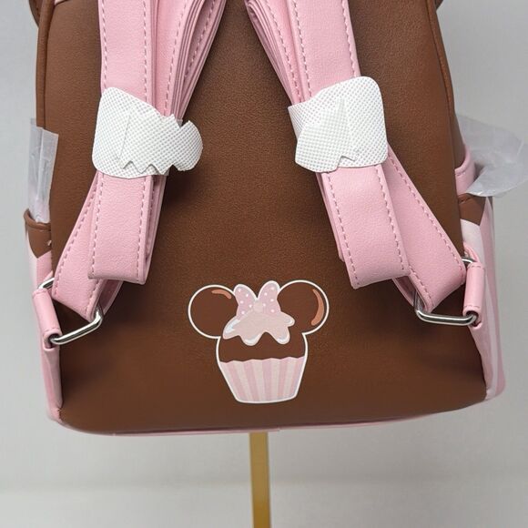 Disney Loungefly Minnie Mouse Cupcake Mini Backpack Wallet 2 Piece Set main image 13